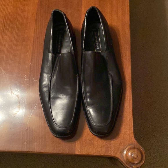 Mens Gordon Rush Black Leather dress shoes Size 12 - Picture 3 of 4